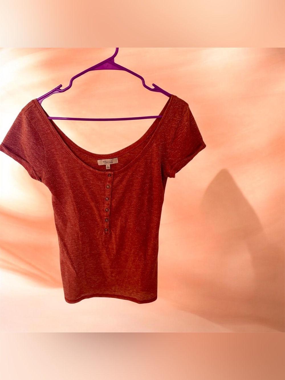 Bershka Red Top - Size L/M